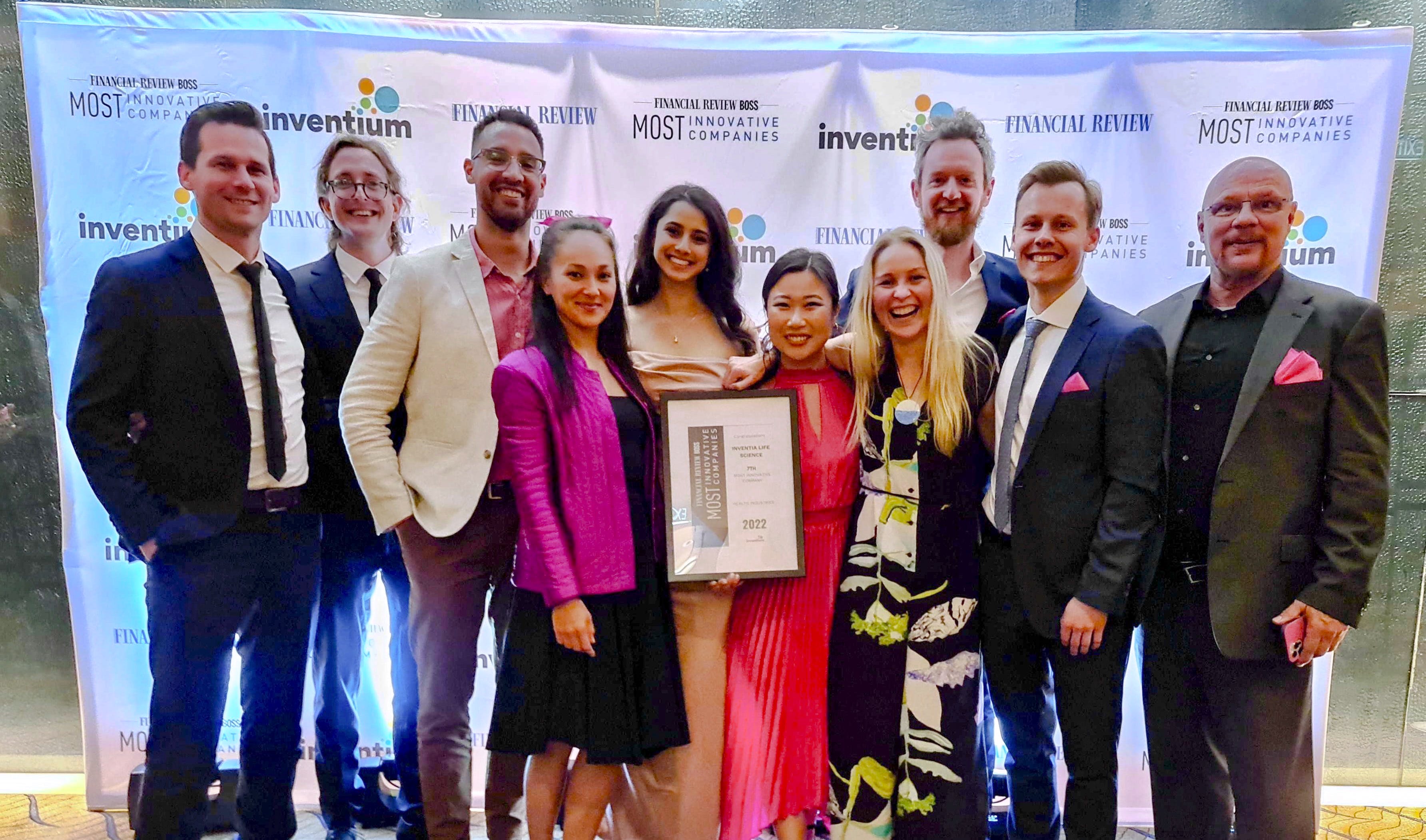 Inventia has been named on the 2022 AFR BOSS Most Innovative Companies List