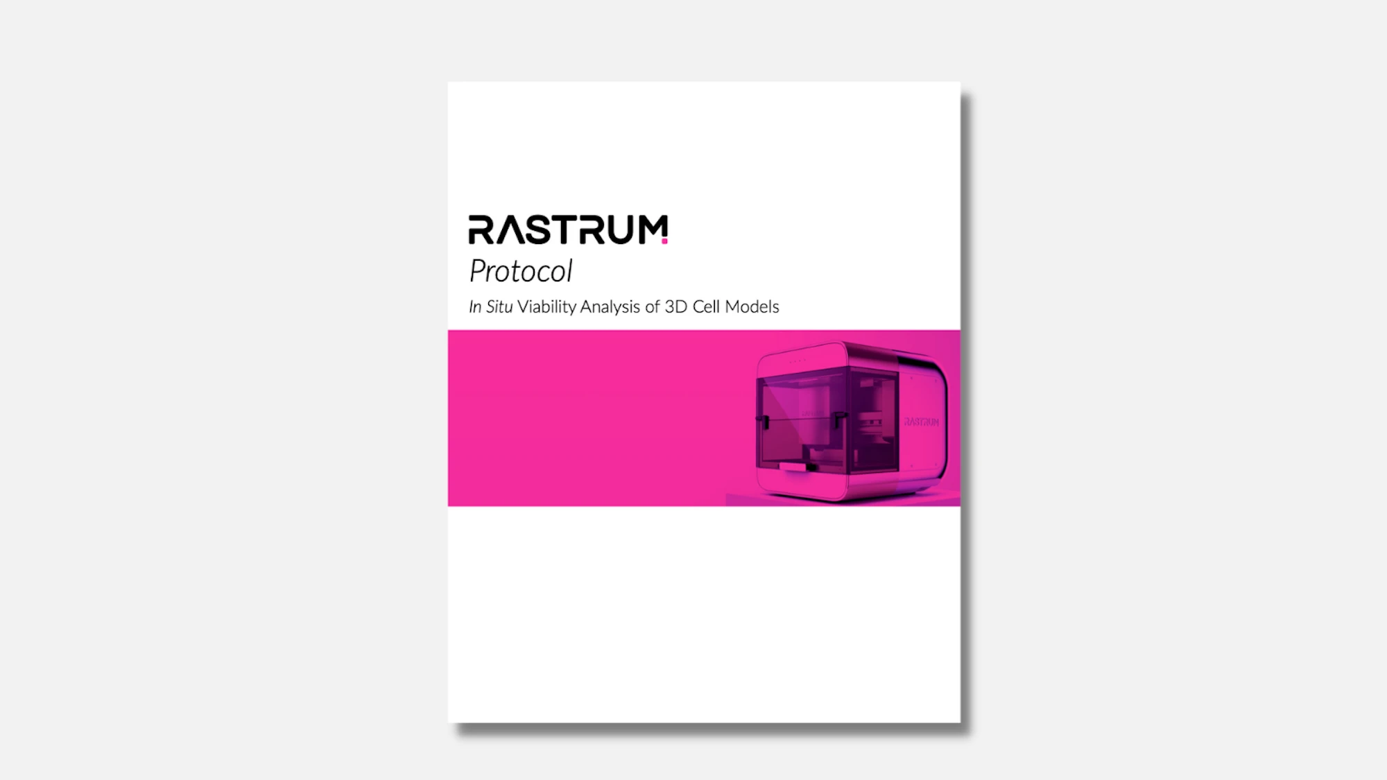 In situ viability analysis of RASTRUM™ 3D cell models